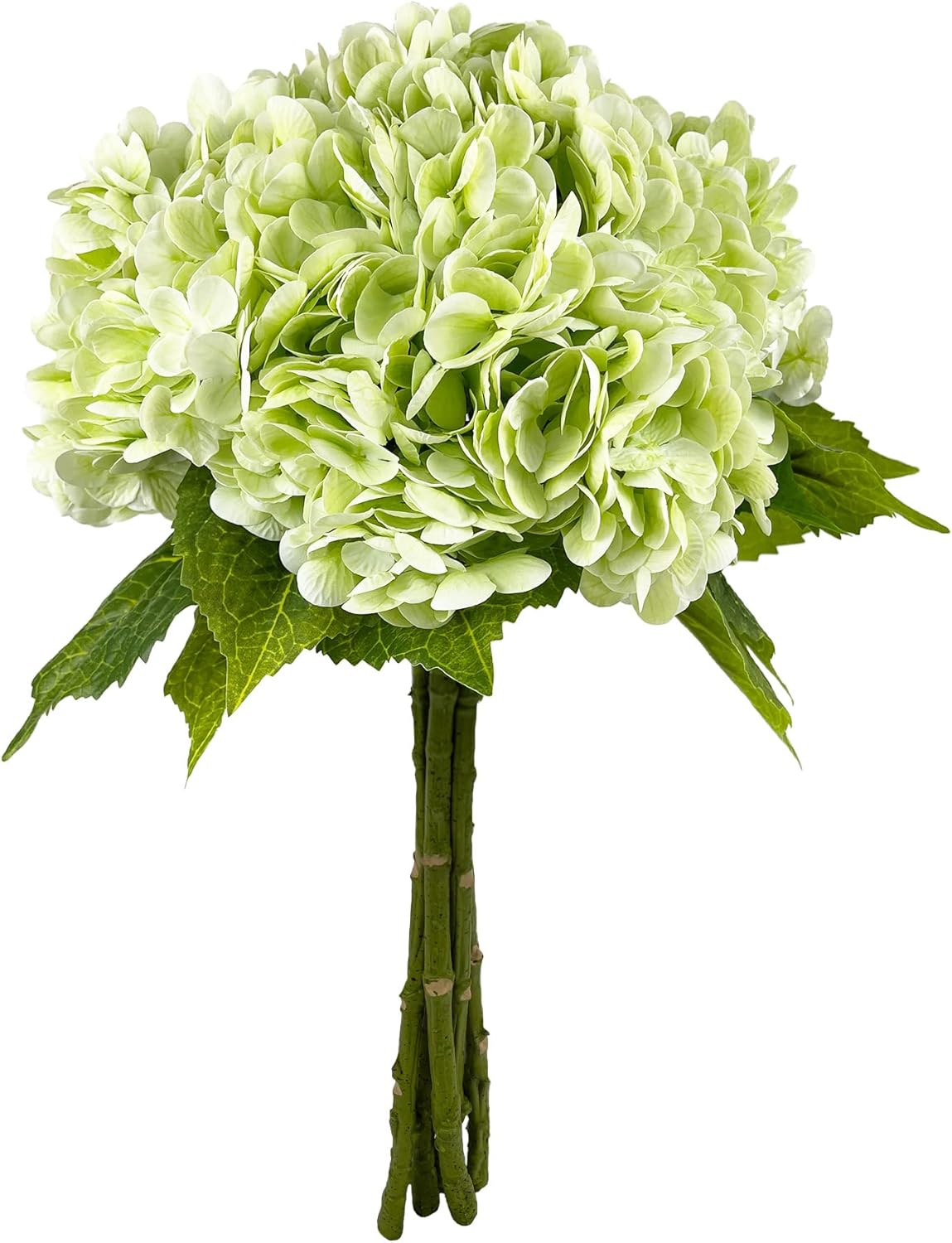 Tafren💐 21In Pink Artificial Hydrangea Flowers 5 Pcs Real Touch 3D Print Latex Flowers for Wedding Centerpieces Bouquets DIY Floral Decor Home Decoration with Stems