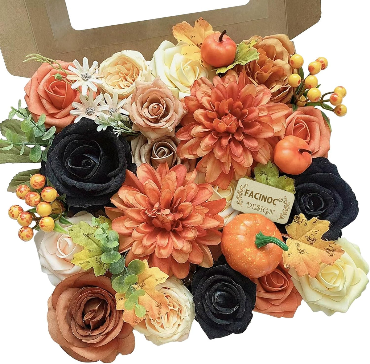 Roses Artificial Flowers Pink Bouquets Box Set for DIY Bridal Wedding Shower Decorations Fake Floral Arrangements for Party Table Centerpieces Home Decor Indoor Outdoor Dusty Blush 19 Pcs