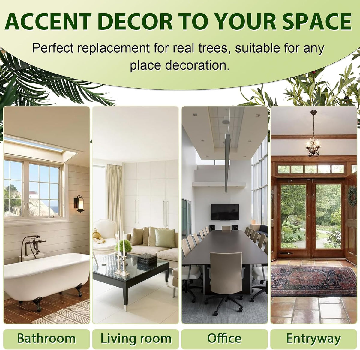 Seasonal Artificial Olive Silk Plant Home Decor Selection