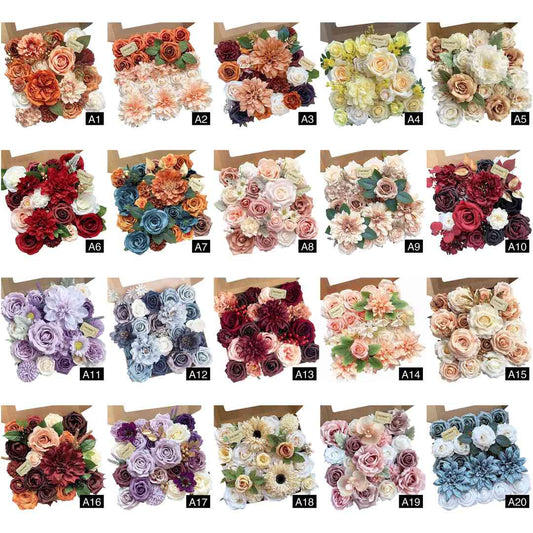 Sophisticated Pink Silk Peonies Roses Indoor Decor Kit