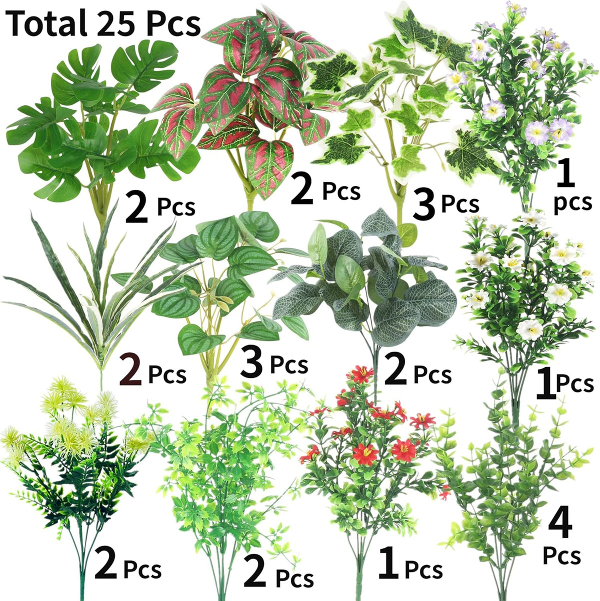 Premium Artificial Boxwood Stems Resistant Home Decor Collection