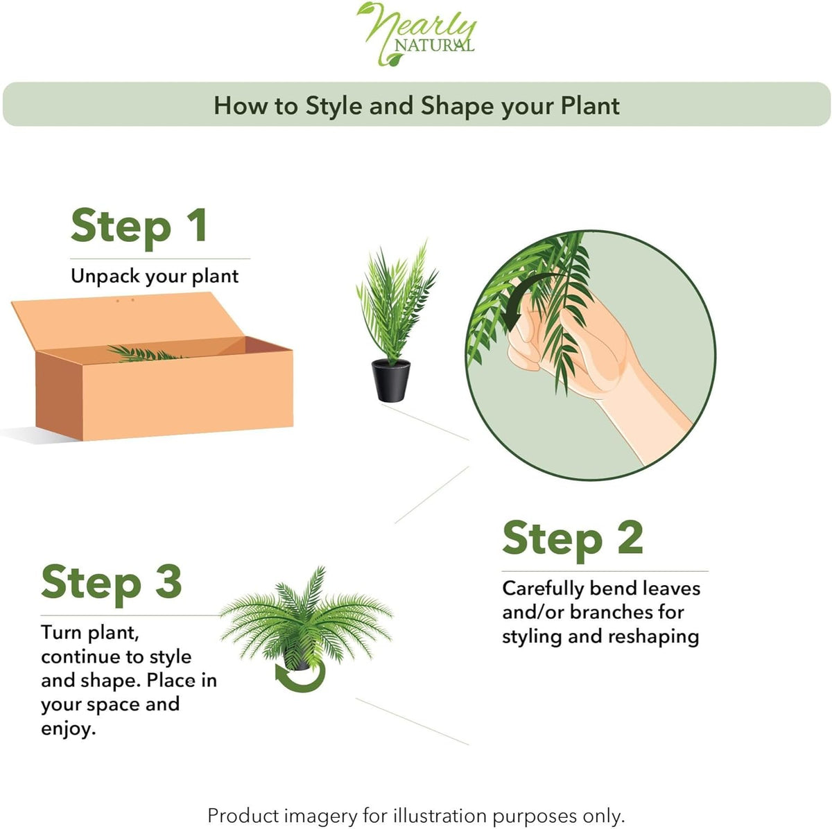 Stylish Artificial Boston Fern Plant Home Decor Display
