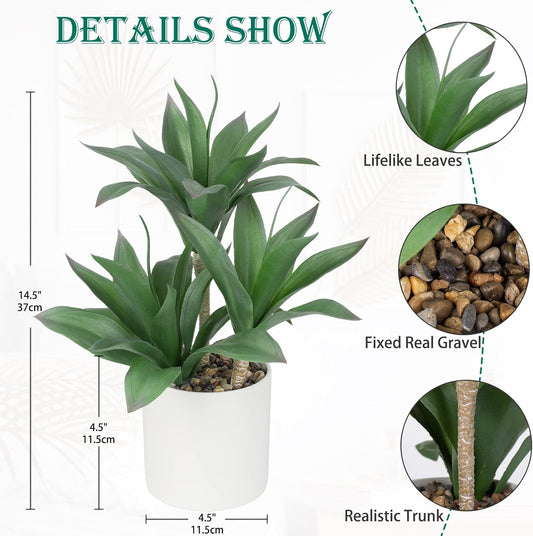 Lifelike Large Artificial Agave Plant Home Decor Series