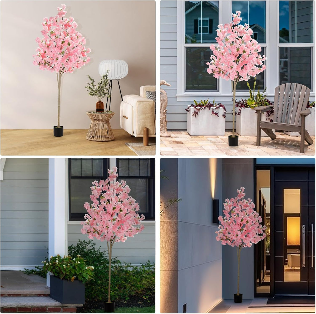 Stylish Artificial Cherry Blossom Pink Home Decor Kit
