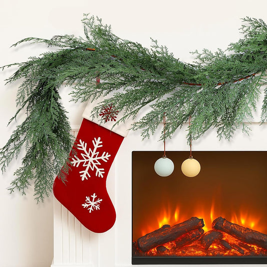 Lifelike Artificial Cedar Garland Real Holiday Decor Series