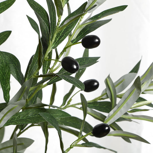 Botanical Artificial Olive Trunk Silk Home Decor Series