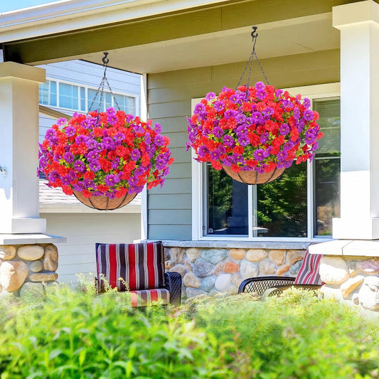 Vibrant Two UV Resistant Petunia Outdoor Decor Collection