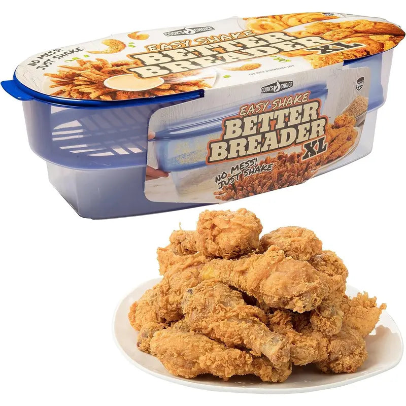 XL All-in-One Mess Free Breading Station Tool - Original Batter Bowl for Easy Cooking