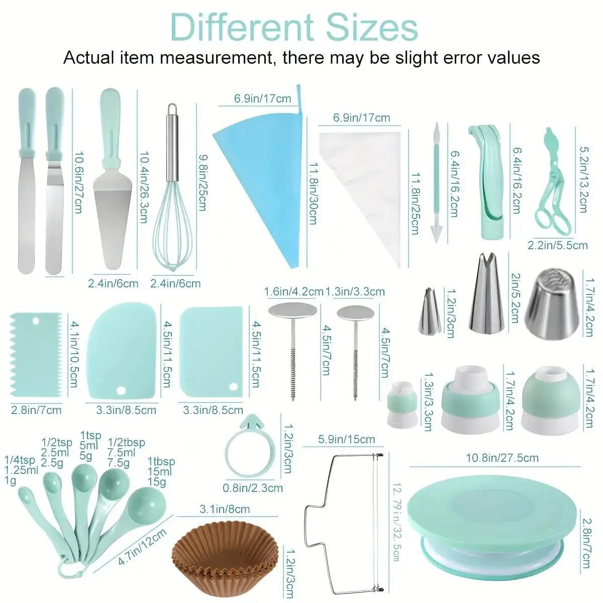 Professional Cake Decorating Tool Set - Complete Pastry and Baking Kit for Bakers