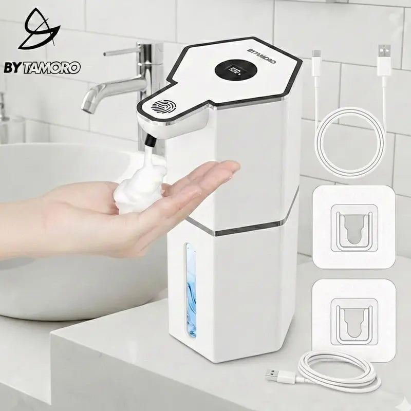 Touchless Foaming Soap Dispenser - 12oz USB Rechargeable with 4 Levels