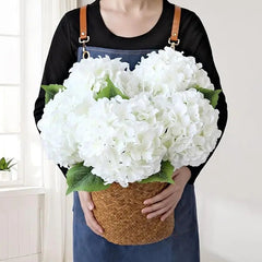 White artificial hydrangea