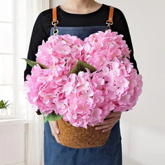 Pink artificial hydrangea