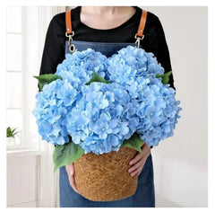 Blue artificial hydrangea