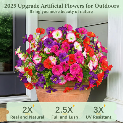 7 branches🔥Last Day 60% OFF🔥UV Resistant Artificial Petunias Flowers