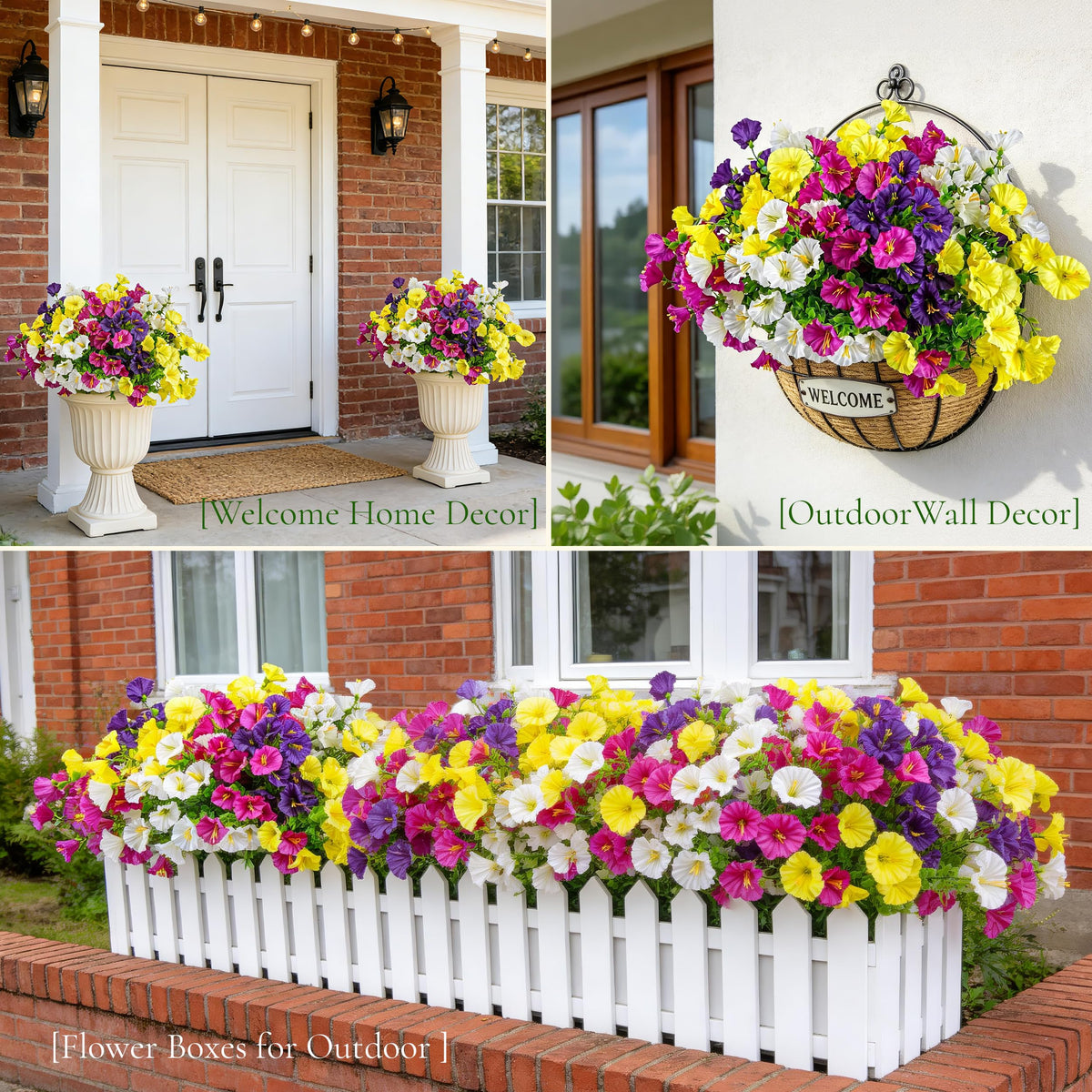 7 branches🔥Last Day 60% OFF🔥UV Resistant Artificial Petunias Flowers
