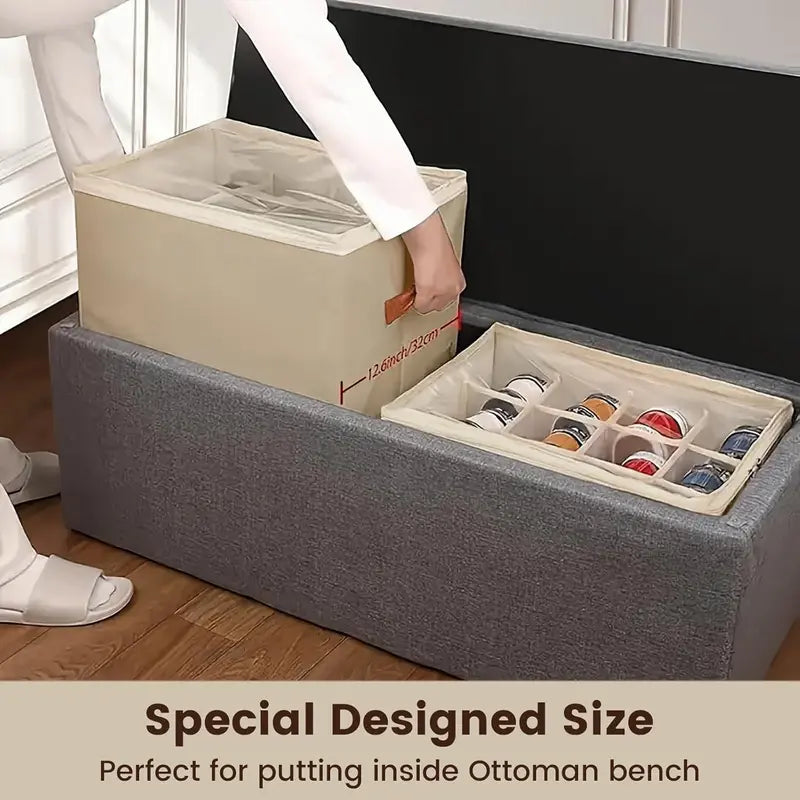 Shoe & Pants Storage Organizer (1-4pcs) - Eco-Friendly Flexible Plastic Collapsible Bins for Closet