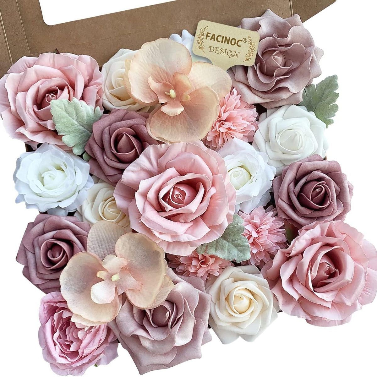 Sophisticated Pink Silk Peonies Roses Indoor Decor Kit