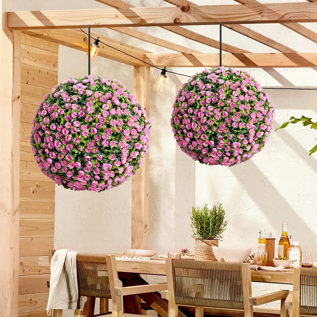 Natural Artificial Topiary Flower Balls Home Decor Kit