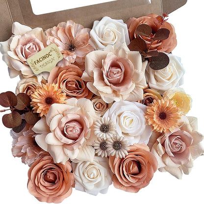 Sophisticated Pink Silk Peonies Roses Indoor Decor Kit