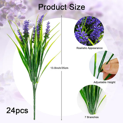 Artisan UV Resistant Artificial Lavender Indoor Decor Kit