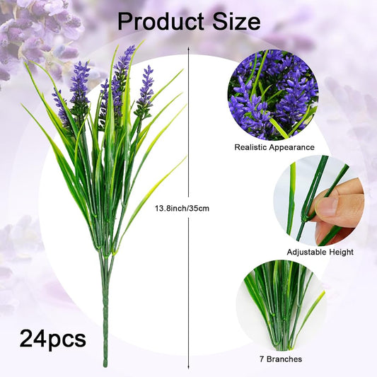 Artisan UV Resistant Artificial Lavender Indoor Decor Kit