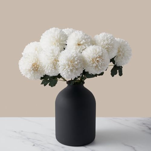 Stylish Beige Silk Mum Eucalyptus Home Decor Assortment