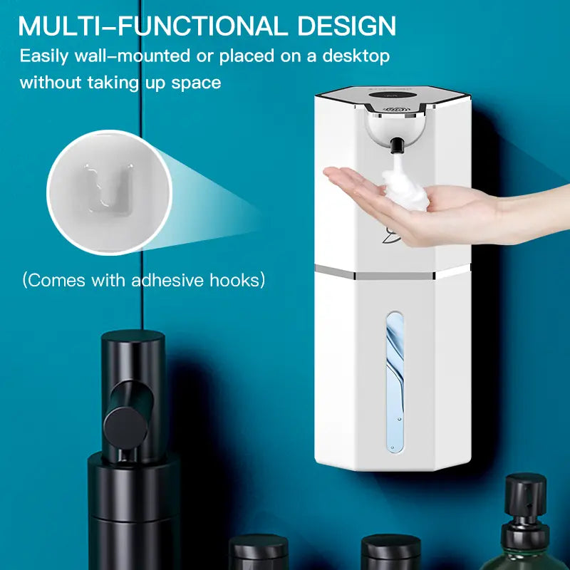 Touchless Foaming Soap Dispenser - 12oz USB Rechargeable with 4 Levels