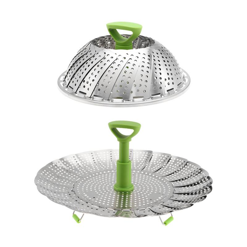 Stainless Steel Vegetable Steamer Basket, Folding Expandable Insert for Various Pot Sizes