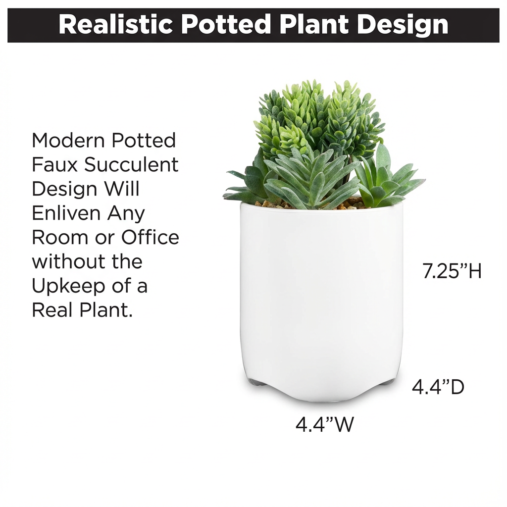 Vibrant Succulent Usb Charging Station Indoor Decor Arrangement