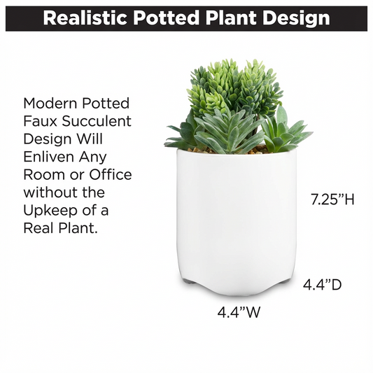 Vibrant Succulent Usb Charging Station Indoor Decor Arrangement