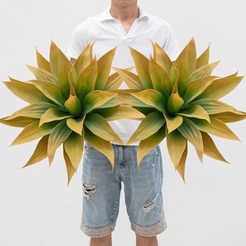 Premium Artificial Agave Large Kitchen Home Decor Bundle
