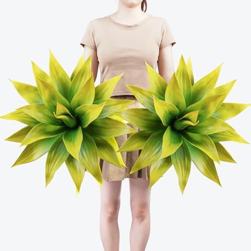 Festive Artificial Agave Resistant Succulents Home Decor Selection