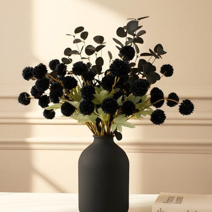 Stylish Beige Silk Mum Eucalyptus Home Decor Assortment