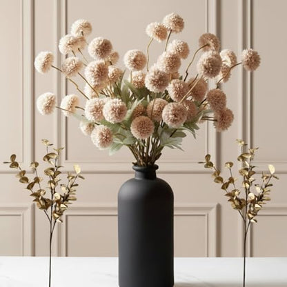 Stylish Beige Silk Mum Eucalyptus Home Decor Assortment