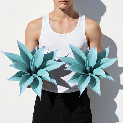 Festive Artificial Agave Resistant Succulents Home Decor Selection