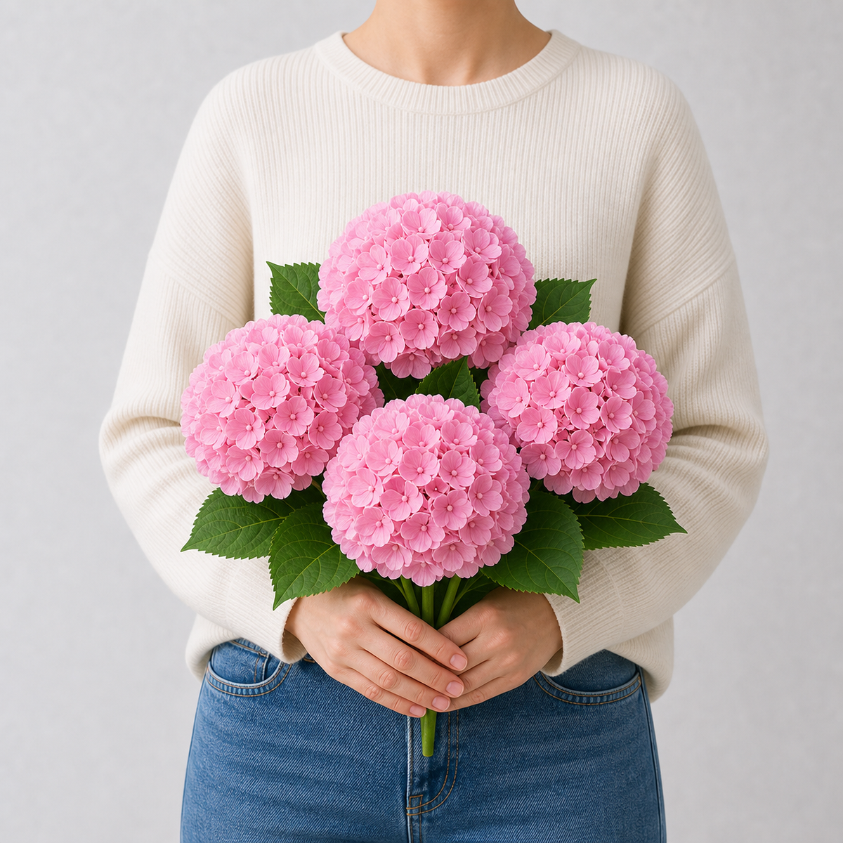 Codex AIGC real hydrangea variant image - hydrangea - Pink - 4 bundles - 4 balls
