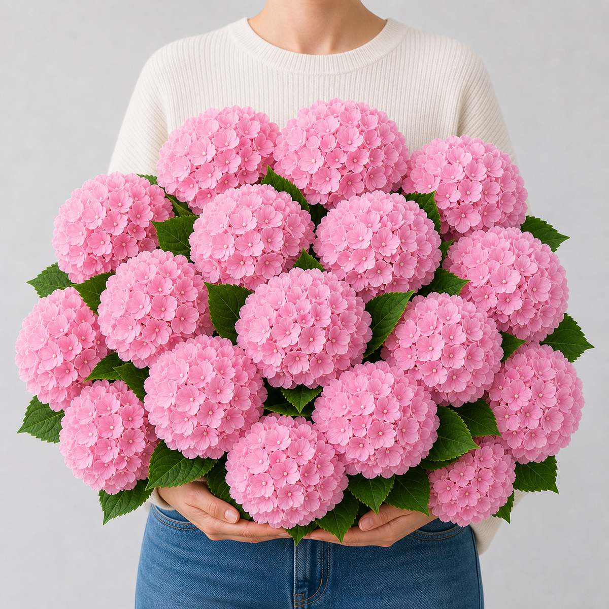 Codex AIGC real hydrangea variant image - hydrangea - Pink - 16 bundles(💥Most affordable) - 16 balls