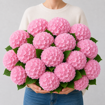Codex AIGC real hydrangea variant image - hydrangea - Pink - 16 bundles(💥Most affordable) - 16 balls