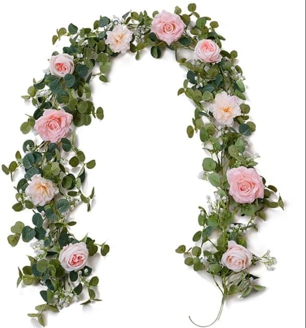 Artificial Eucalyptus Floral Garland Spring Home Decor