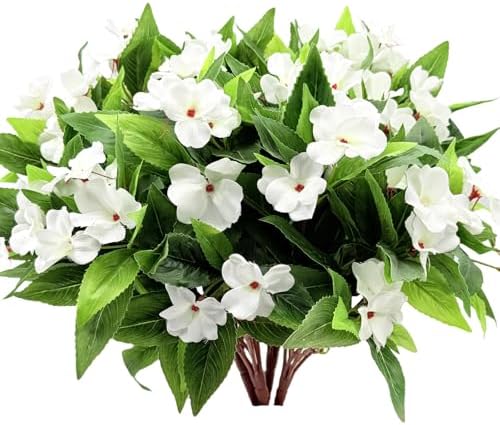 Seasonal Artificial Impatiens Bouquet Multicolor Home Decor Assortment
