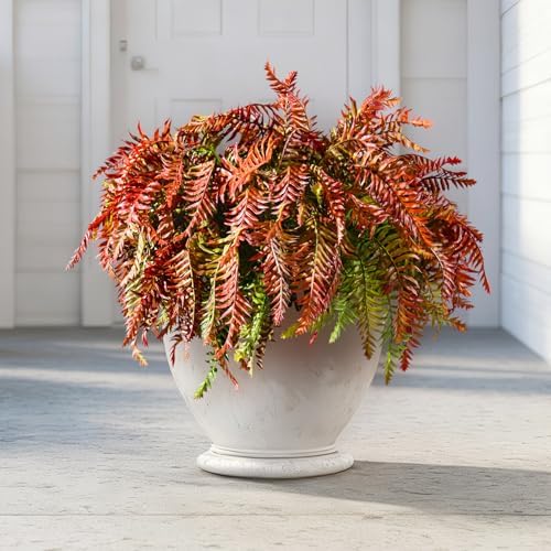 Vibrant Artificial Fern Greenery Kitchen Home Decor Display