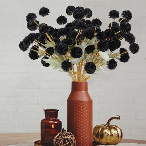 Lifelike Artificial Chrysanthemum Beige Pom Indoor Decor Collection