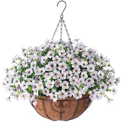 Elegant Artificial Hanging Flower Basket Home Decor Display