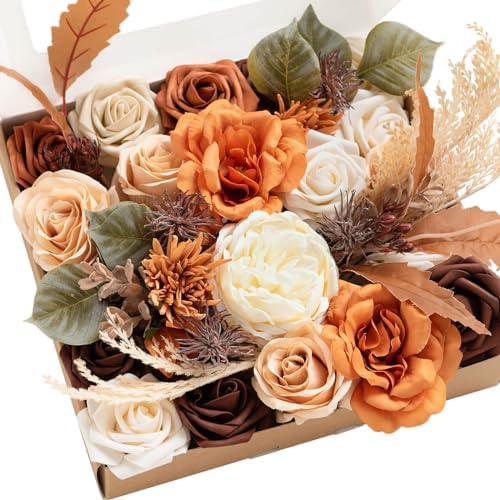 Refined Teal Burnt Orange Silk Home Decor Bundle