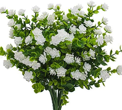 Seasonal Bundles White Faux UV Home Decor Arrangement