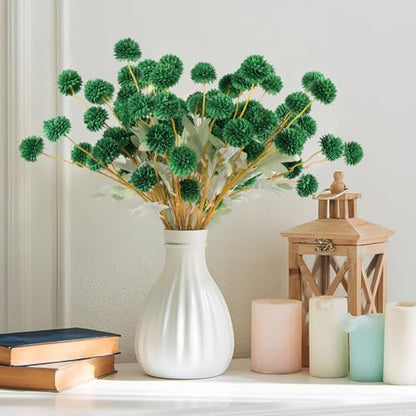 Lifelike Artificial Chrysanthemum Beige Pom Indoor Decor Collection