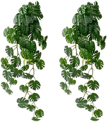 Decorative Artificial Hanging Monstera Resistant Indoor Decor Set