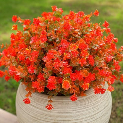 Deluxe Bundles Orange Chrysanthemum UV Home Decor Arrangement