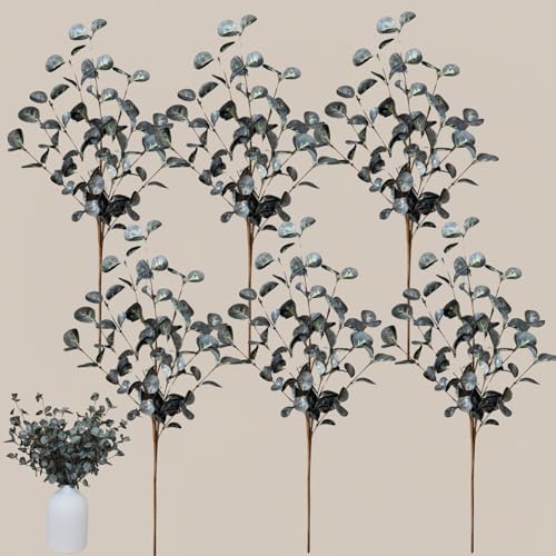 Stylish Beige Silk Mum Eucalyptus Home Decor Assortment