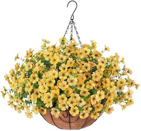 Elegant Artificial Hanging Flower Basket Home Decor Display